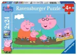 Ravensburger 2 dėlionės &bdquo;Kiaulytė Pepa II&ldquo;, 2&times;24 det., nuo 4 m.