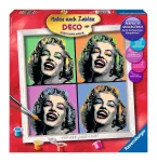 Ravensburger tapyba pagal skaičius &bdquo;Pop Art: Merilin&ldquo;, 30&times;30 cm