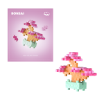 Plus-Plus Augalai konstruktorius &ndash; rožinis bonsai, mini, 50 detalių