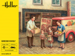 Heller &bdquo;Grocer Family&ldquo; plastikinis surenkamas rinkinys 1/24
