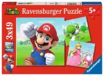 Ravensburger 3 dėlionės &bdquo;Super Mario&ldquo;, 3&times;49 det., nuo 5 m.