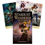 Stardust Wanderer Tarot &ndash; kosminė taro kaladė auksiniais kra&scaron;tais, 78 kortos