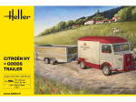 Heller Citro&euml;n HY su krovinine priekaba 1:24 surenkamas modelis