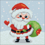 Christmas Santa 20х20 Deimantinio Paveikslo komplektas Cs2697