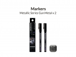 Gaahleri Metallic Series MS05 žymekliai Gun Metal, 2 vnt.