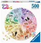 Ravensburger apvali dėlionė &bdquo;Spalvų ratas: gyvūnai&ldquo;, 500 det.
