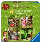 Ravensburger 4 dėlionės &bdquo;Pasakų medis&ldquo;, nuo 3 m.