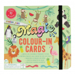 Floss & Rock vandens spalvinimo kortelės &bdquo;Džiunglės&ldquo; &ndash; 10 kortelių rinkinys su markeriu