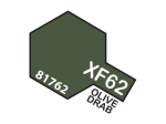 Tamiya XF-62 Olive Drab matiniai akriliniai dažai, 10 ml