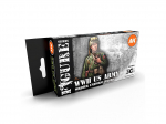 AK Interactive WW2 JAV kariuomenės 3Gen akrilinių dažų rinkinys