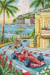 Siuvinėjimo kryželiu rinkinys F1 Monako Grand Prix 17,5&times;26 cm