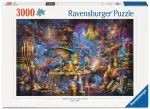 Ravensburger dėlionė &bdquo;Drakonų biblioteka&ldquo;, 3000 det.