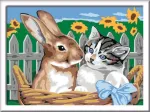 Ravensburger tapyba pagal skaičius &bdquo;Mieli draugai&ldquo;, 18&times;24 cm, nuo 9 m.