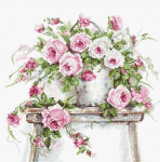 Roses on a Stool SB2331 - siuvinėjimo kryželiu rinkinys