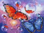 "Rain bubbles" - Deimantinės mozaikos paveikslas ANT PORĖMIO