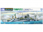 Aoshima Tirpitz 1/700 vokiečių mū&scaron;io laivas &ndash; Water Line Series