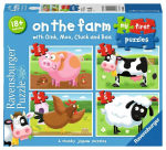 Puzzle 4in1 On the Farm - RAVENSBURGER dėlionė