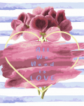 Tapybos pagal skaičius rinkinys: T009 All We Need Is LOVE 40*50