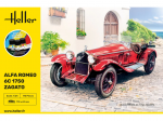Alfa Romeo 6C 1750 Zagato modelio rinkinys 1/24 su dažais ir klijais