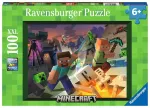 Ravensburger dėlionė &bdquo;Minecraft monstrai&ldquo;, 100 XXL det., nuo 6 m.