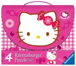 Ravensburger 4 dėlionės lagaminėlyje &bdquo;Hello Kitty&ldquo;, 25&ndash;36 det., nuo 3 m.