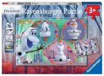 Ravensburger 2 dėlionės &bdquo;Disney Ledo &scaron;alis 2&ldquo;, 2&times;12 det., nuo 3 m.