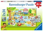 Ravensburger 2 dėlionės &bdquo;Maudynės ežere&ldquo;, 2&times;24 det., nuo 4 m.