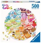 Ravensburger apvali dėlionė &bdquo;Spalvų ratas: desertai&ldquo;, 500 det.