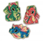 Little Dragons. Siuvinėjimo rinkinys i&scaron; RIOLIS Nr.: 2145AC