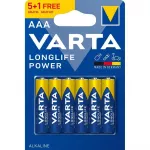 Varta Longlife Power AAA LR03 &scaron;arminės baterijos, 6 vnt.