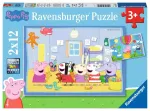 Ravensburger 2 dėlionės &bdquo;Kiaulytė Pepa II&ldquo;, 2&times;12 det., nuo 3 m.
