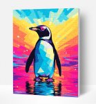 Deimantinė mozaika paveikslas &bdquo;Pingvinas&ldquo; 30x40 cm &ndash; Splat Planet rinkinys 6+