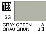 Mr.Hobby Mr.Color C-128 pilkai žali Gray Green nitro dažai, 10 ml