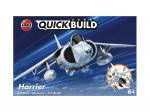 Airfix QUICKBUILD Harrier &ndash; surenkamas lėktuvas be klijų ir dažų, 5+, J6009