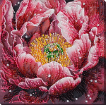 Karoliukų siuvinėjimo rinkinys &bdquo;Rasos bučinys&ldquo; 23x23 cm AAB-951