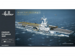 Heller lėktuvne&scaron;is Charles de Gaulle 1/400 surenkamas laivo modelis