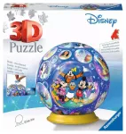 Ravensburger 3D dėlionė-rutulys &bdquo;Disney herojai&ldquo;, 72 det., nuo 6 m.