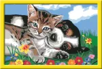 Ravensburger tapyba pagal skaičius &bdquo;Kačiukas ir &scaron;uniukas&ldquo;, 21&times;31 cm, nuo 7 m.