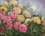 Tapybos pagal skaičius rinkinys: Roses 40x50 cm B062