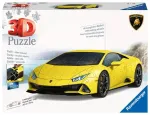 Ravensburger 3D dėlionė &bdquo;Lamborghini Hurac&aacute;n EVO&ldquo; geltonas, 156 det., nuo 8 m.
