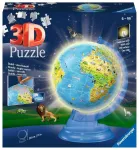 Ravensburger 3D dėlionė-gaublys vaikams su LED &scaron;viesa, 188 det., nuo 6 m.