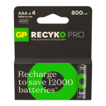 GP ReCyko Pro AAA 800mAh įkraunamos baterijos, 4 vnt.