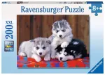 Ravensburger dėlionė &bdquo;Mieli haskiai&ldquo;, 200 XXL det., nuo 8 m.