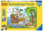 Ravensburger XXL dėlionė &bdquo;Piratai&ldquo;, 100 det., nuo 6 m.