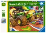 Ravensburger dėlionė &bdquo;John Deere didieji ratai&ldquo;, 100 XXL det., nuo 6 m.