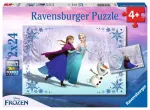 Ravensburger 2 dėlionės &bdquo;Disney Ledo &scaron;alis II&ldquo;, 2&times;24 det., nuo 4 m.