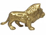 Auksinis Liūtas &ndash; aliumininė dekoratyvinė figūrėlė, Art Deco, Liūtui