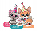 Happy birthday! - unikali MEDINĖ dėlionė i&scaron; 103 detalių
