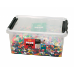 Plus-Plus Mini konstruktorius MIX, 6000 detalių &ndash; bazinės, pastelės, neonai, 5&ndash;12 m.
