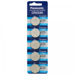 Panasonic CR2330 3V ličio baterijos komplektas, 5 vnt.